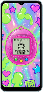 Силиконовый чехол Y2K Aesthetic Retro Pet: Годуй мене кавою для Samsung Galaxy M14 M146B - 6784u-3038 изображение 