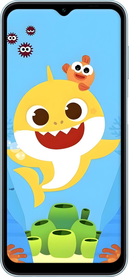 Силіконовий чехол Бейби Шарк для Samsung Galaxy M14 M146B - 6303u-3038 изображение 