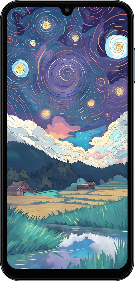 Силиконовый чехол Креативный арт для Samsung Galaxy F15 - 6322u-3756 изображение 