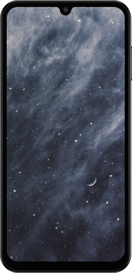 Силиконовый чехол Голубые облака, Голубая луна для Samsung Galaxy M15 - 6398u-3684 изображение 