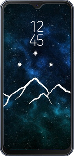 TPU чехол Горы и звезды нарисованы на фоне галактики для Samsung Galaxy M20 - 6490b-1660 изображение 