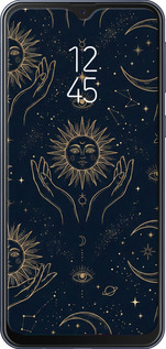 TPU чехол Celestial Harmony: Sun & Moon Gold Mystic Pattern для Samsung Galaxy M20 - 6778b-1660 изображение 
