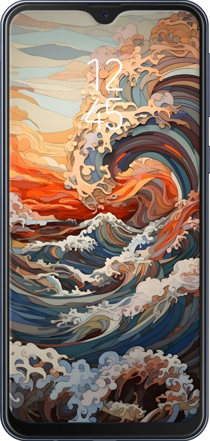 TPU чехол Арт хвилі для Samsung Galaxy M20 - 6324b-1660 изображение 