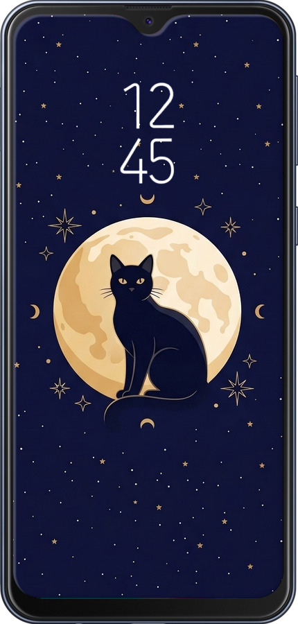 TPU чехол Cute Cat Celestial/Witchy для Samsung Galaxy M20 - 6787b-1660 изображение 