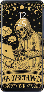 3D пластиковий матовий чехол The Overthinker для Samsung Galaxy M20 - 6774m-1660 изображение 