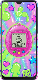 3D пластиковий матовий чехол Y2K Aesthetic Retro Pet: Годуй мене кавою для Samsung Galaxy M20 - 6784m-1660 изображение 