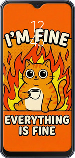 2D пластиковий чехол Funny Cat для Samsung Galaxy M20 - 6786t-1660 изображение 