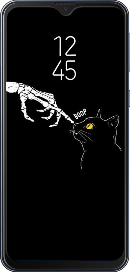 2D пластиковий чехол Кішка для Samsung Galaxy M20 - 6505t-1660 изображение 