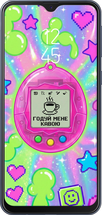 Силиконовый чехол Y2K Aesthetic Retro Pet: Годуй мене кавою для Samsung Galaxy M20 - 6784u-1660 изображение 