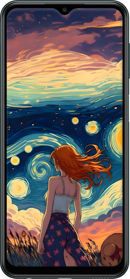 TPU чехол Дівчина Арт для Samsung Galaxy M13 M135 - 6325b-2765 изображение 