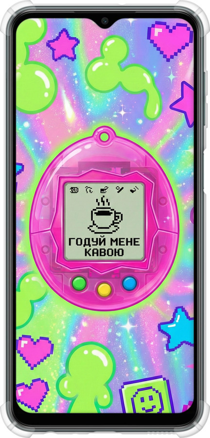 Силикон с усиленными углами чехол Y2K Aesthetic Retro Pet: Годуй мене кавою для Samsung Galaxy M23 M236B - 6784sp-2632 изображение 