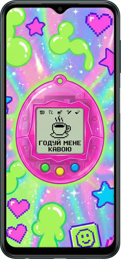 Силиконовый чехол Y2K Aesthetic Retro Pet: Годуй мене кавою для Samsung Galaxy M13 M135 - 6784u-2765 изображение 