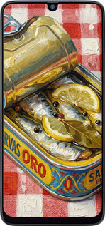 Силиконовый чехол Vintage Sardine Tin Phone для Samsung Galaxy M30 - 6772u-1682 изображение 