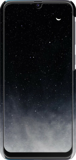 3D пластиковий матовий чехол Голубые облака, Голубая луна для Samsung Galaxy M30s 2019 - 6396m-1774 изображение 