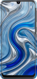 3D пластиковий матовий чехол Liquid Chrome для Samsung Galaxy M21 M215F - 6781m-2016 изображение 