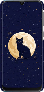 3D пластиковый матовый чехол Cute Cat Celestial/Witchy для Samsung Galaxy M30s 2019 - 6787m-1774 изображение 