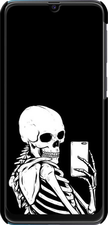 3D пластиковый матовый чехол Скелет делает Selfie для Samsung Galaxy M21 M215F - 6535m-2016 изображение 