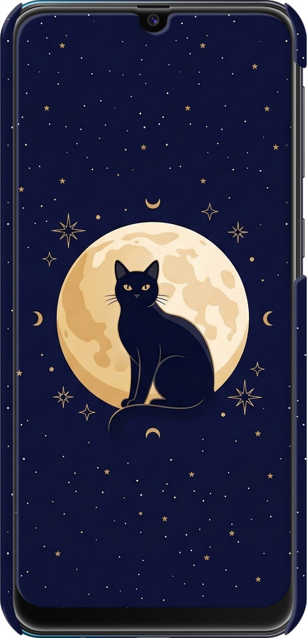 3D пластиковый матовый чехол Cute Cat Celestial/Witchy для Samsung Galaxy M30s 2019 - 6787m-1774 изображение 