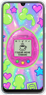 Силикон с усиленными углами чехол Y2K Aesthetic Retro Pet: Годуй мене кавою для Samsung Galaxy M21 M215F - 6784sp-2016 изображение 