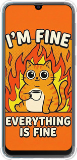 Силикон с усиленными углами чехол Funny Cat для Samsung Galaxy M21 M215F - 6786sp-2016 изображение 