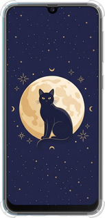 Силикон с усиленными углами чехол Cute Cat Celestial/Witchy для Samsung Galaxy M21 M215F - 6787sp-2016 изображение 