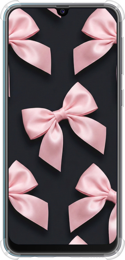 Силикон с усиленными углами чехол Coquette Ribbons Dark Coquette для Samsung Galaxy M21 M215F - 6767sp-2016 изображение 