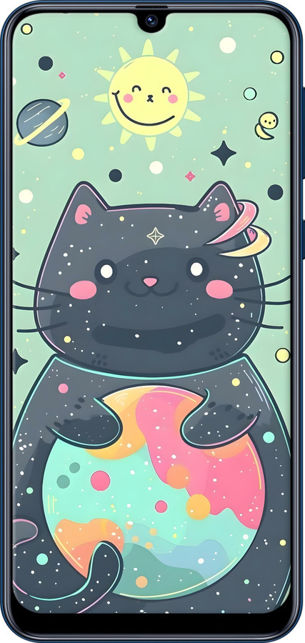TPU чехол Милый котик для Samsung Galaxy M31 M315F - 6364b-1907 изображение 
