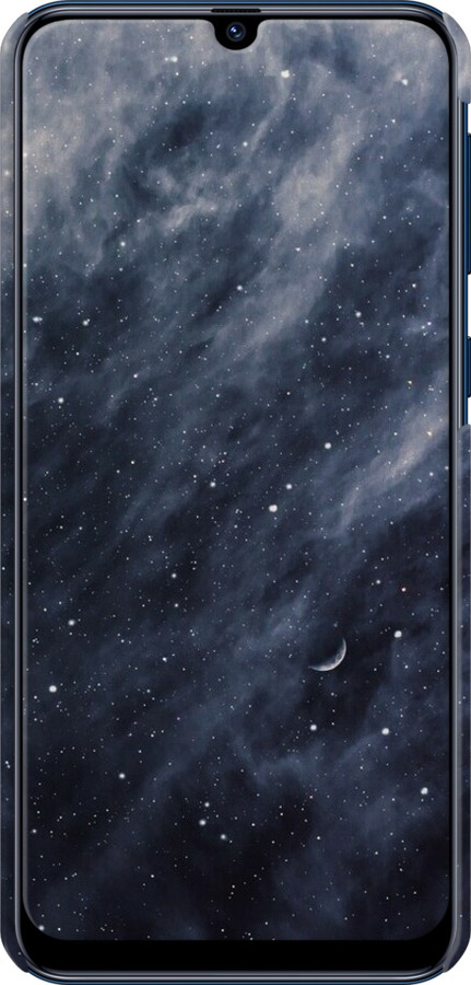 3D пластиковий матовий чехол Сині хмари, Синій місяць для Samsung Galaxy M31 M315F - 6398m-1907 изображение 