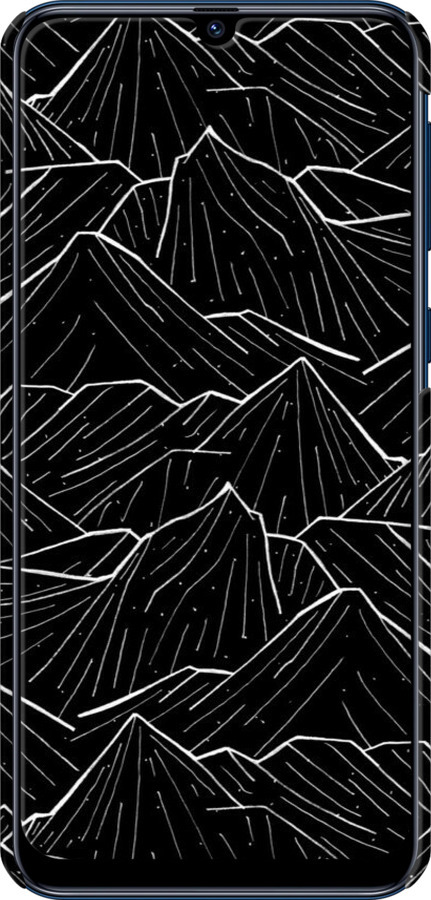 3D пластиковый матовый чехол С изображением Темных гор для Samsung Galaxy M31 M315F - 6489m-1907 изображение 