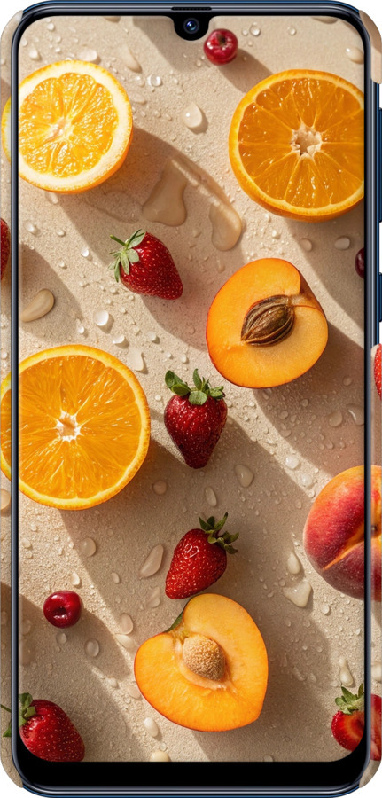 3D пластиковый матовый чехол Фрукты 3 для Samsung Galaxy M31 M315F - 6703m-1907 изображение 