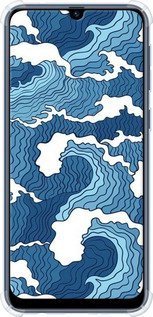 Силикон с усиленными углами чехол Абстрактный рисунок морских волн для Samsung Galaxy M31 M315F - 6538sp-1907 изображение 