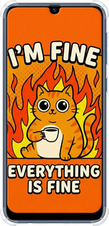 Силикон с усиленными углами чехол Funny Cat для Samsung Galaxy M31 M315F - 6786sp-1907 изображение 