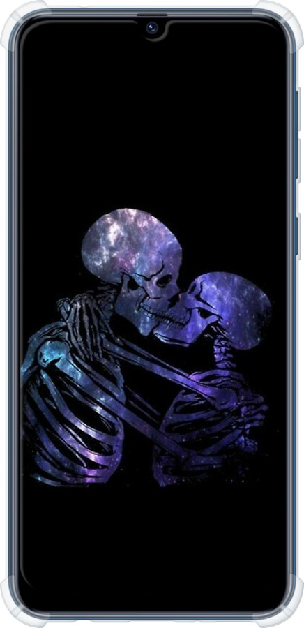 Силикон с усиленными углами чехол С изображением скелета для Samsung Galaxy M31 M315F - 6537sp-1907 изображение 
