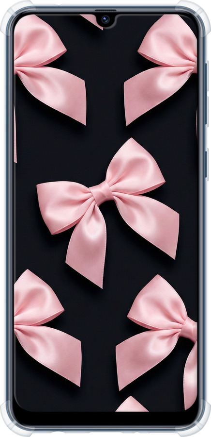 Силіконовий протиударний с посиленими кутами чехол Coquette Ribbons Dark Coquette для Samsung Galaxy M31 M315F - 6767sp-1907 изображение 