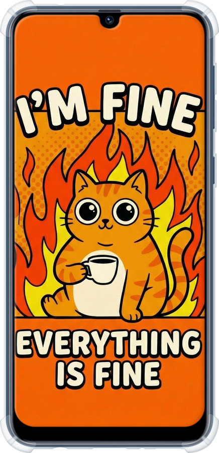 Силикон с усиленными углами чехол Funny Cat для Samsung Galaxy M31 M315F - 6786sp-1907 изображение 