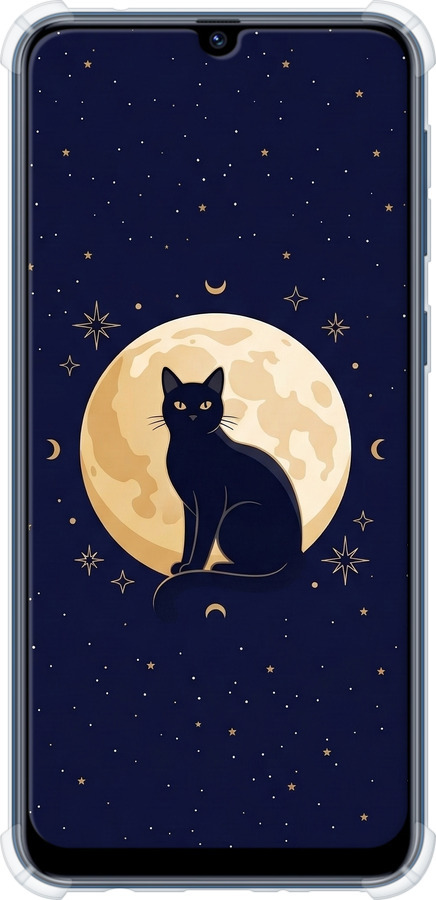 Силикон с усиленными углами чехол Cute Cat Celestial/Witchy для Samsung Galaxy M31 M315F - 6787sp-1907 изображение 
