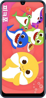 2D пластиковый чехол Бейби Шаркс для Samsung Galaxy M31 M315F - 6305t-1907 изображение 