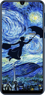 2D пластиковий чехол Із зображенням Мері Поппінс «Зоряна ніч» для Samsung Galaxy M31 M315F - 6487t-1907 изображение 
