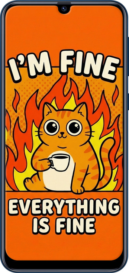 Силиконовый чехол Funny Cat для Samsung Galaxy M31 M315F - 6786u-1907 изображение 