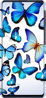 3D пластиковий матовий чехол Метелики для Samsung Galaxy M31s M317F - 6023m-2055 изображение 