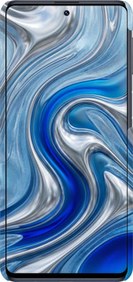 3D пластиковый матовый чехол Liquid Chrome для Samsung Galaxy M31s M317F - 6781m-2055 изображение 