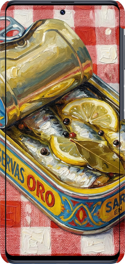 3D пластиковый матовый чехол Vintage Sardine Tin Phone для Samsung Galaxy M31s M317F - 6772m-2055 изображение 