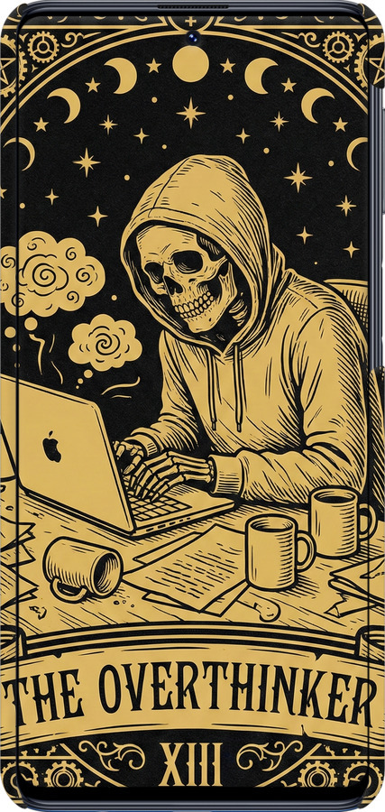 3D пластиковый матовый чехол The Overthinker для Samsung Galaxy M31s M317F - 6774m-2055 изображение 