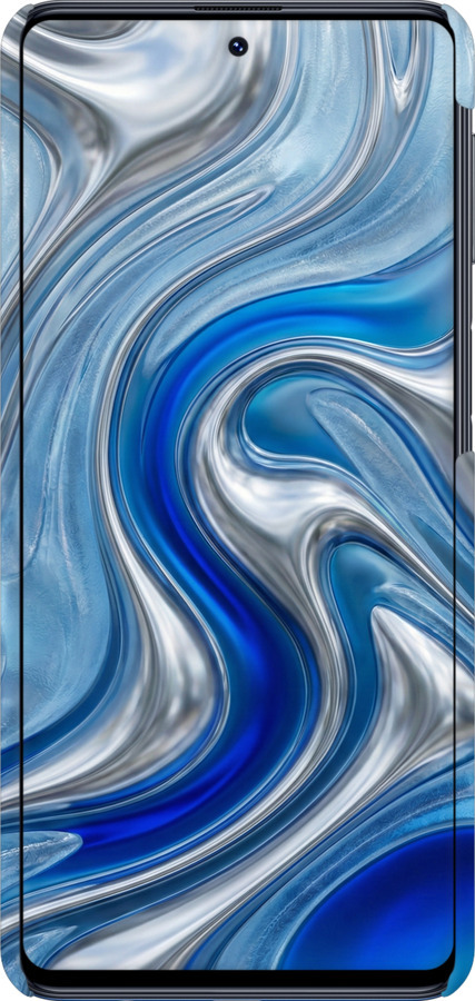 3D пластиковый матовый чехол Liquid Chrome для Samsung Galaxy M31s M317F - 6781m-2055 изображение 