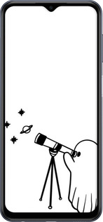 TPU чехол Привидение астроном для Samsung Galaxy M33 M336B - 6444b-2633 изображение 