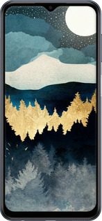 TPU чехол Ночной пейзаж с лесом и горами для Samsung Galaxy M33 M336B - 6493b-2633 изображение 
