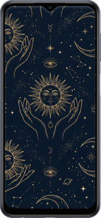 TPU чехол Celestial Harmony: Sun & Moon Gold Mystic Pattern для Samsung Galaxy M33 M336B - 6778b-2633 изображение 