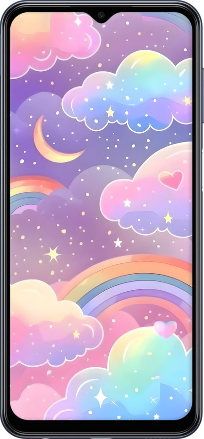 TPU чехол Облака и радуга для Samsung Galaxy M33 M336B - 6312b-2633 изображение 