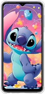 Силикон с усиленными углами чехол Стич 2 для Samsung Galaxy M33 M336B - 6371sp-2633 изображение 