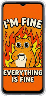 Силикон с усиленными углами чехол Funny Cat для Samsung Galaxy M33 M336B - 6786sp-2633 изображение 